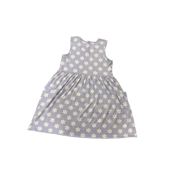 Wonder Nation Girls Purple Daisy Print Dress w/ Pockets Size XL 18 - Picture 2 of 7
